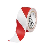 KIRMIZI-BEYAZ YER İŞARETLEME BANDI  5 CM