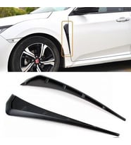 Honda Civic Fc5 Çamurluk Havalandırma Çıtası Piano Black (Siyah - Beyaz)