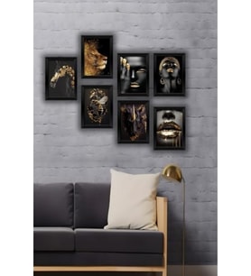 Sahra79 7 Parça Çerçeve Görünümlü Mdf Tablo Seti 1176661