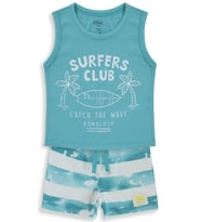 Civil Baby Surfers Club Baskılı 6-18 Ay Takım - Yeşil