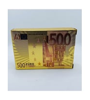 500 Euro Desenli Altın İskambil Kartları