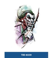 TBS-8339 ORTA BOY RENKLİ JOKER DESEN GEÇİCİ DÖVME-TATTO