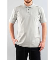 Erkek Slim Fit %100 Pamuklu Yumuşak Dokulu Polo Yaka T-Shirt Basic Tişört (Gri)