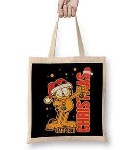 Garfield Christmas Bez Çanta Uzun Saplı