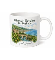 Giresun Memleket Hatırası Fotoğraflı Kupa Bardak Hediye Porselen