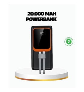 Mey İthalat® Powerbank 20000 mAh 22.5W Hızlı Şarjlı ve Kompakt Çoklu Kablo Çıkışlı
