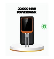 Mey İthalat® Powerbank 20000 mAh 22.5W Hızlı Şarjlı ve Kompakt Çoklu Kablo Çıkışlı