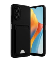 Oppo A38 Kılıf Kelvin Kartvizitli Silikon - Siyah