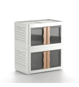 broloys Hi-box Katlanabilir, 2 Katlı Istiflenebilir Saklama Kutusu – Dayanıklı & Çok Amaçlı Organizer