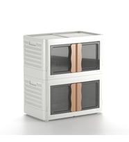 broloys Hi-box Katlanabilir, 2 Katlı Istiflenebilir Saklama Kutusu – Dayanıklı & Çok Amaçlı Organizer