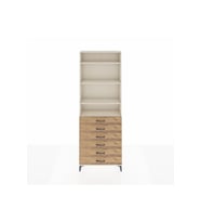 Arges Dolap 4 Raflı 6 Çekmeceli 88x30x243 Aytaşı-Çam