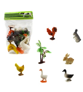 Oyuncak Kümes Hayvanları 7 Parça 7 Cm