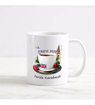 Kişiye Özel İngilizce Öğretmeni Beyaz Kupa Bardak (3. Tasarım)