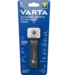 Varta 18631101401 Outdoor Sports Ultralight H30R Beyaz Şarjlı Kafa Feneri