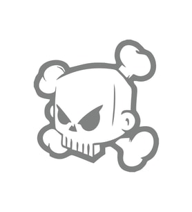 Kuru Kafa Sticker 17x17 Cm Gri