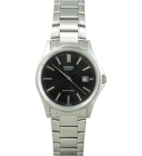 Casio LTP-1183A-1ADF Quartz Çelik Gri Siyah Kadran 29 mm Kadın Kol Saati