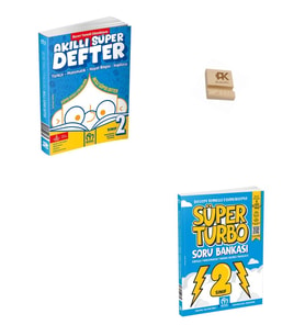 Model 2. Sınıf Süper Akıllı Defter ve Süper Turbo Tüm Dersler Soru Bankası + Telefon Standı