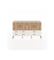 Arges Konsol 6 Raflı 6 Çekmeceli 4 Kapaklı 176x30x99 Aytaşı-Çam/Aytaşı