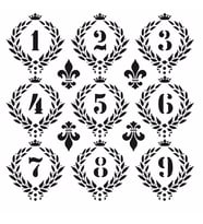 HOME DECOR MİNİ STENCIL HDM-12 25X25