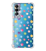 PrintiFy Tecno Pova Neo Uyumlu Water Color 6 Baskılı Şeffaf Köşe Korumalı Antişok Kılıf
