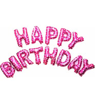 Pazariz  Balon Happy Birthday Yazılı Harf Balon