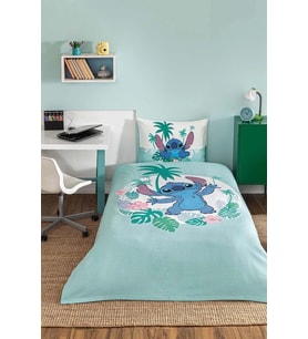 Özdilek Lisanslı Lastikli Çarşaflı Tek Kişilik Çocuk Pike Takımı-Stitch Summer Mint