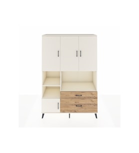 Hyperion Dolap 7 Raflı 2 Çekmeceli 5 Kapaklı 132x44x195 Aytaşı-Aytaşı/Çam