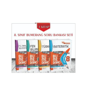 Günay Yayıncılık 8.sınıf Bumerang Soru Bankası Seti 4 Kitap Günay Yayınları (Çok Renkli)