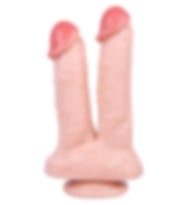 Konyax Realistik 21 cm Çiftli Dildo