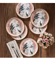 Fecra Peacock 6 Parça Pasta Tabağı Seti