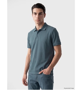 LCWAIKIKI Classic Petrol Polo Yaka Erkek Tişört