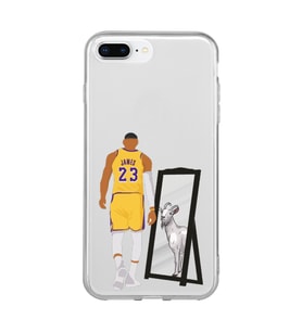 Iphone 7 PLUS - 8 PLUS Uyumlu Lebron James Goat Tasarımlı Şeffaf Telefon Kılıfı