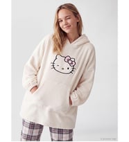 LCW Young Pembe Hello Kitty Nakışlı Kadın Pelüş Pijama Üst
