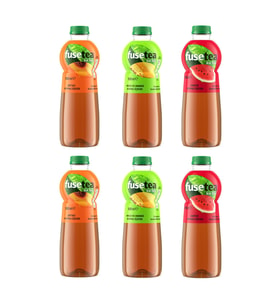 Fuse Tea Soguk Cay 1 lt 6 lı Karma Paket Seftali-Mango Ananas-Karpuz
