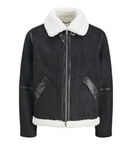 Jack & Jones Cole Aviator Erkek Mont – Pilot Stil Kaban (Siyah)
