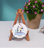İnsan Kaynakları Ahşap Anahtarlık