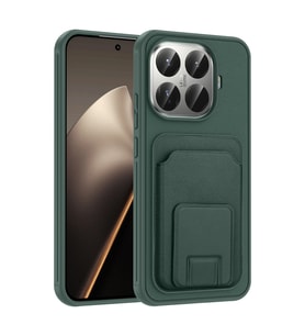 Xiaomi 15T Pro Kılıf Deri Dokulu ve Kartlıklı BiKart TPU Premium Kapak