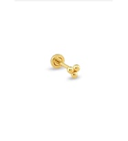 14 Ayar Altın Tragus Üçtop Küpe