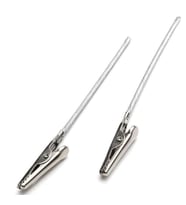 Metal Timsah Ağzı Tutacak Aparatı Epoksi İçin Metal Tutacak  9 CM (5 Adet)  Gümüş