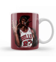 Vintage Michael Jordan Three Peat Kupa Bardak Porselen