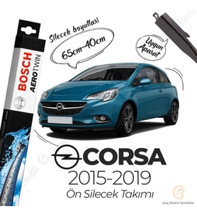 Bosch Aerotwin Muz Silecek Takımı Opel Corsa E 2015-2019 ile uyumlu
