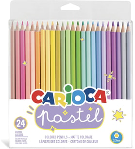 Carioca Pastel Renk Kuru Boya Kalemi 24'Lü