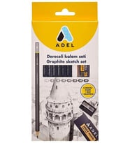 Adel 10 Parça Dereceli Kalem Seti