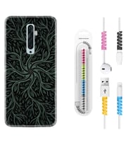 Oppo Reno 2Z 4 Lite 4 Pro 5 6 7 A31 Kılıf Kablo Koruma Spiral Silikon Sarmaşıklar 1675