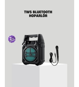 6.5 İnç Bluetooth Hoparlör Mikrofonlu Taşınabilir Karaoke ve Parti Sistemi - NLCAEB1979-7172