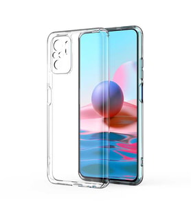 Xiaomi Redmi Note 10 Kılıf Kamera Korumalı Süper Silikon Kapak (Renksiz)