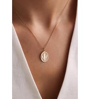 Kişiye Özel Minimal Çiçek Kolye 925K Gümüş (Gold)
