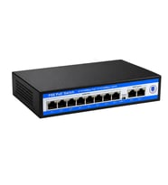 Novacom NVC-PSE0820 100/1000 Mbps 8 Port PoE + 2 Port Uplink Switch