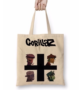Gorillaz Bez Çanta Uzun Saplı