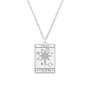 Kişiye Özel 925 Ayar Gümüş The Star Tarot Kolye
